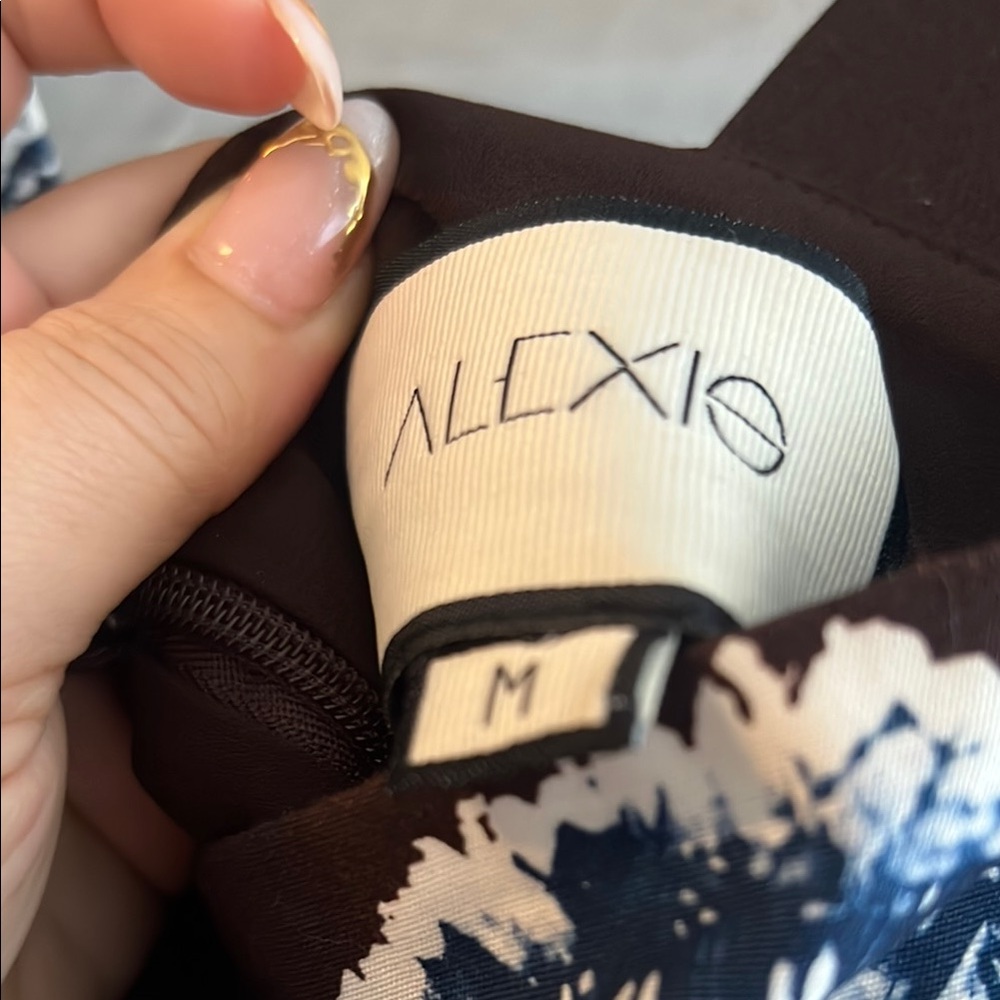 Alexis Black Brown/Maroon with Blue and White Accents - Picture 2 of 6